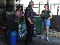 Medewerkers barbecue